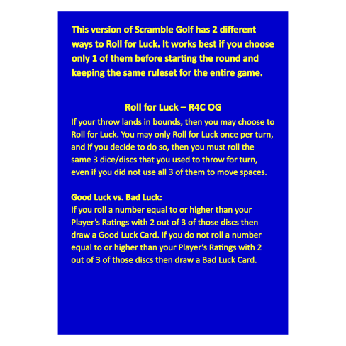 Scramble Booklet Page 1